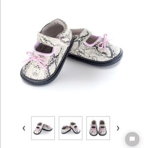 Jack andJill Pink Snake Danica Leather Mary Jane
